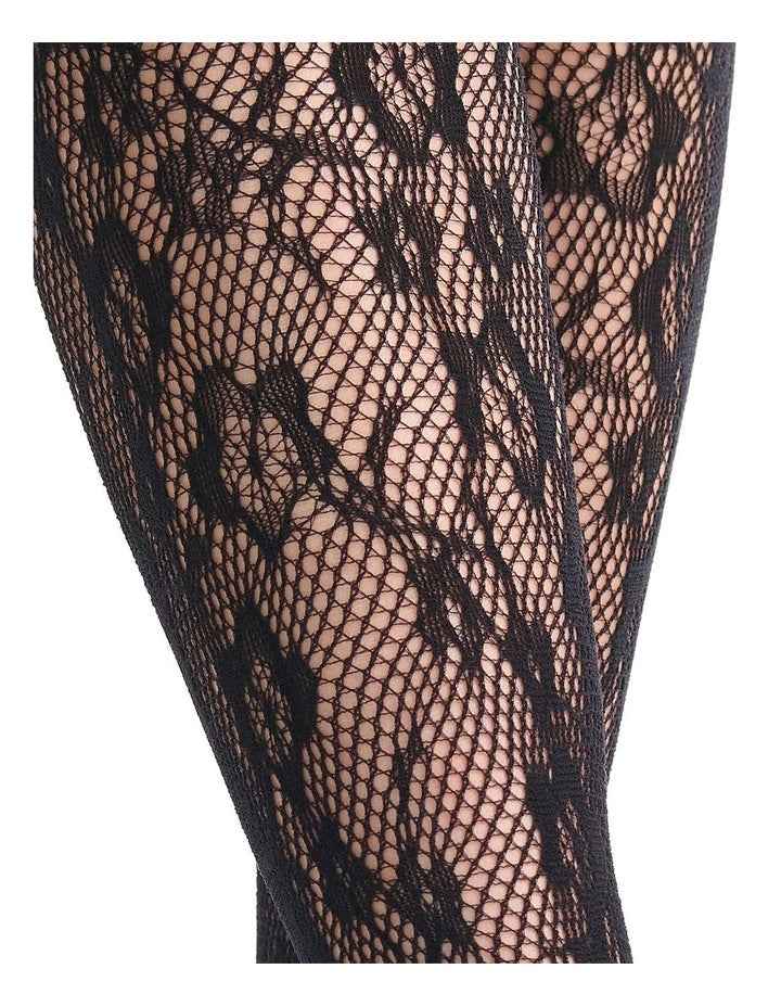 Blossom Net Knee High in Black