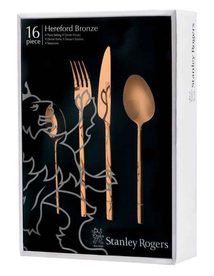Hereford Bronze 18/0 16pc Cutlery Set