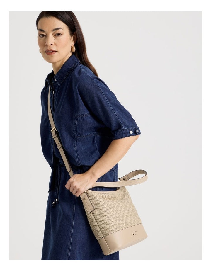 Brenda Shoulder Bag in Stone