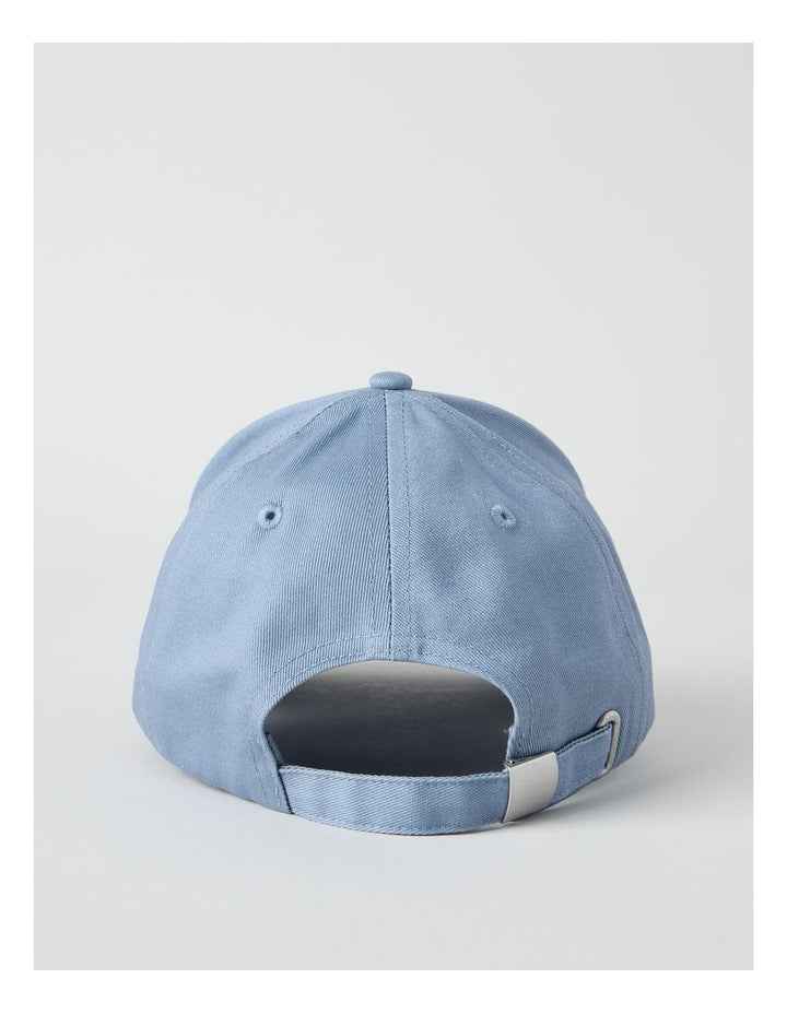 CAP WITH EMBROIDERY DEMIN BLUE