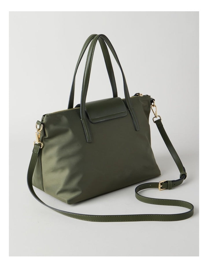 Beaumaris Satchel Bag in Olive