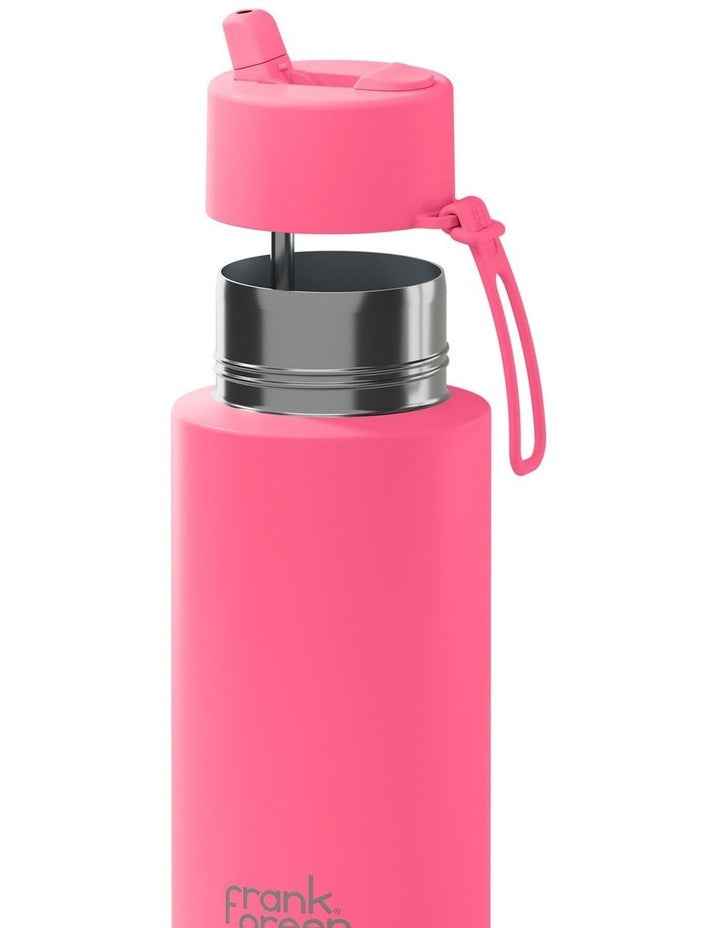 Stainless Steel Reusable Bottle with Flip Straw Lid 34oz in Bubblegum