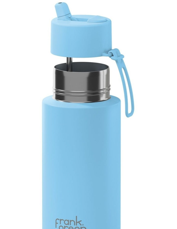 34oz/1L Stainless Steel Reusable Bottle Sky Blue with Flip Straw Lid
