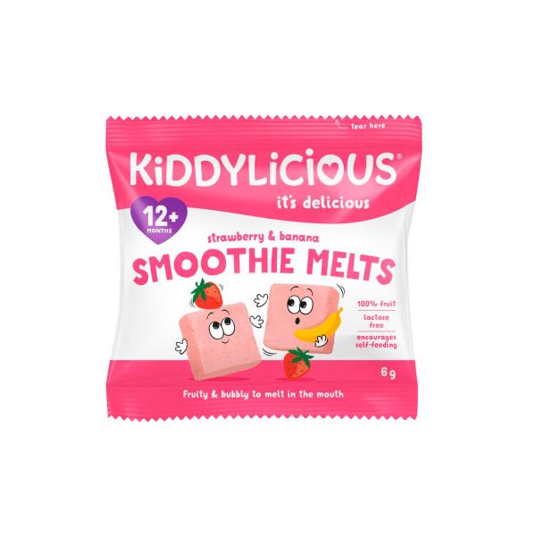 KIDDYLICIOUS SMOOTHIE MELTS STRAWBERRY & BANANA 6GM