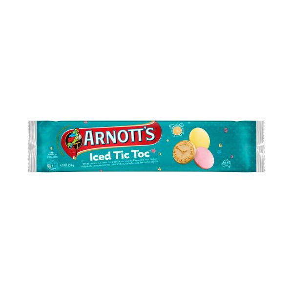 ARNOTTS ICED TIC TOC BISCUIT