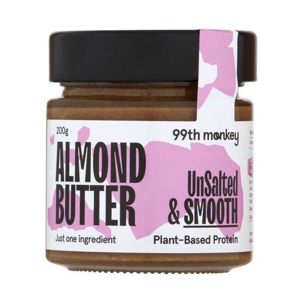 99TH MONKEY NATURAL ALMOND BUTTER 200G