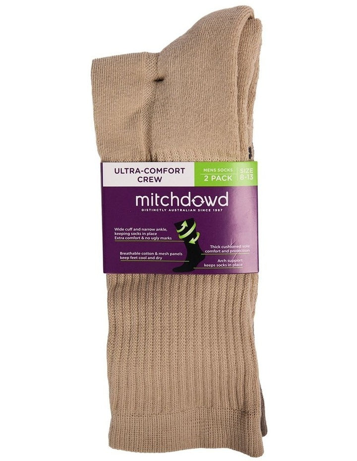 2 Pack Ultra Comfort Cotton Socks
