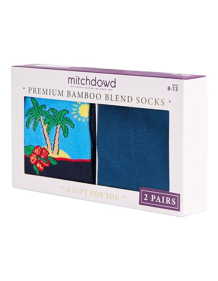 Mitchdowd Men's Vacay Bamboo Socks 2 Pack