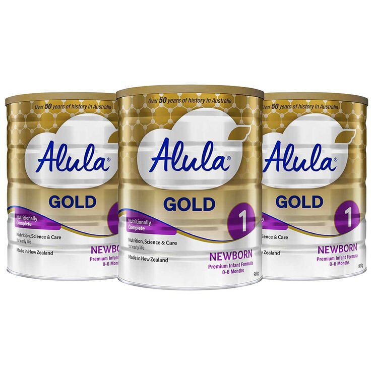 Alula Gold Stage 1 Infant Formula 3 x 900g