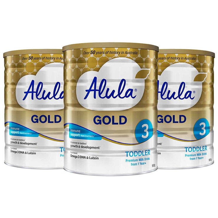 Alula Gold Stage 3 Infant Formula 3 x 900g