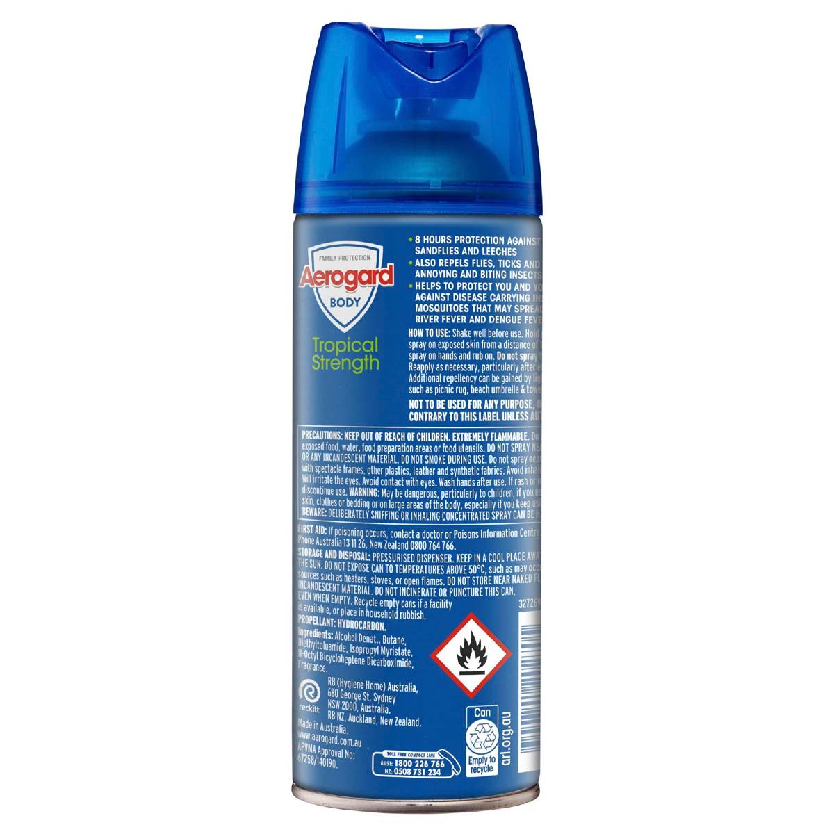 Aerogard Tropical Strength Insect Repellent Spray 300g