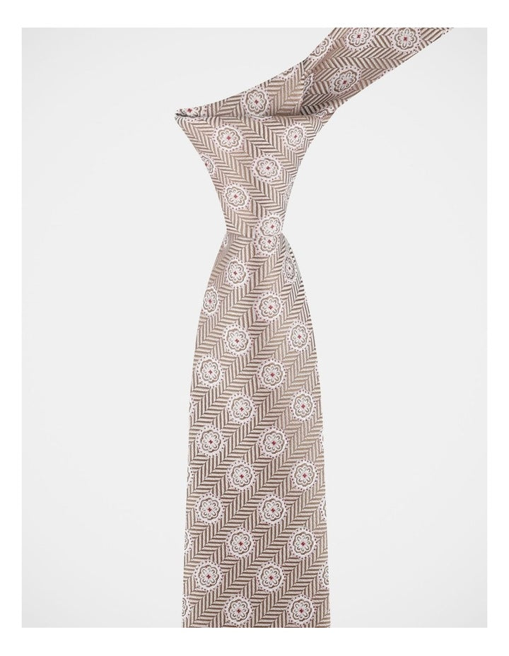 Herringbone Medallion Tie