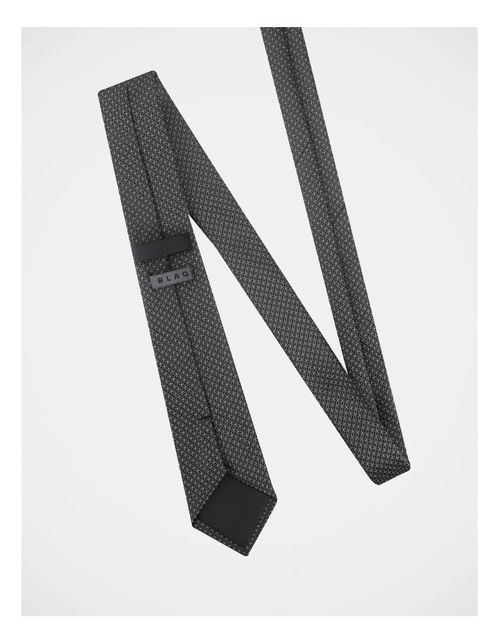 Tie Set With Tie Bar 2 Pack in Black and Grey