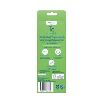 All Smiles Recycled Plastic Toothbrushes Soft 4 pack