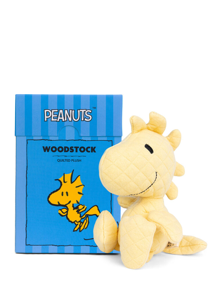 Peanuts Woodstock Quilted Jersey Yellow in Giftbox 15cm