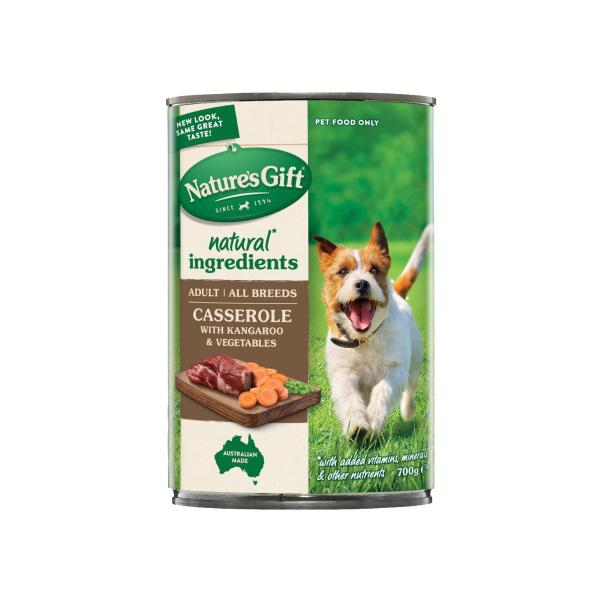 Adult All Breeds Wet Dog Food Casserole Gravy Kangaroo & Vegetables