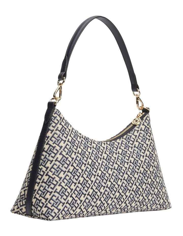 Hilfiger Icon Jacquard Shoulder Bag in Navy Monogram