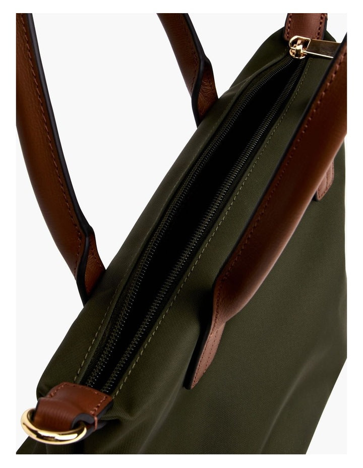 Popette Crossbody Tote Bag in Green