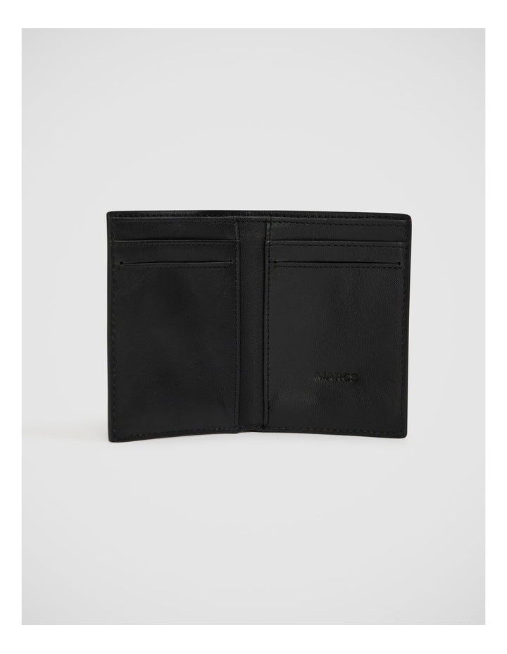 Hayden Leather Bi-Fold Wallet in Black