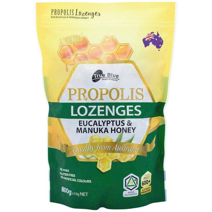 True Blue Propolis, Manuka Honey And Eucalyptus Lozenges 800g