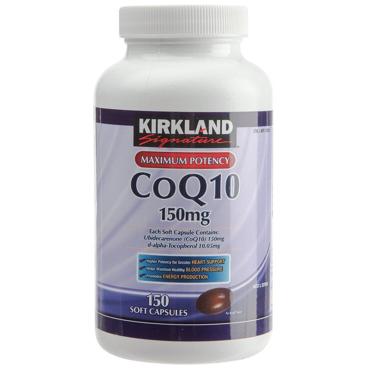 Kirkland Signature CoQ10 150mg 150 Capsules