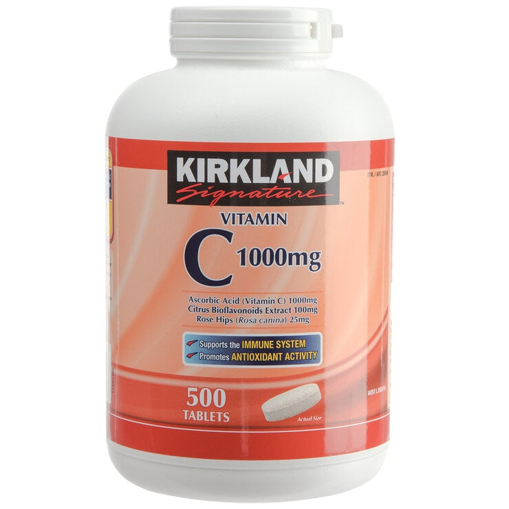 Kirkland Signature Vitamin C 1000mg 500 Tablets