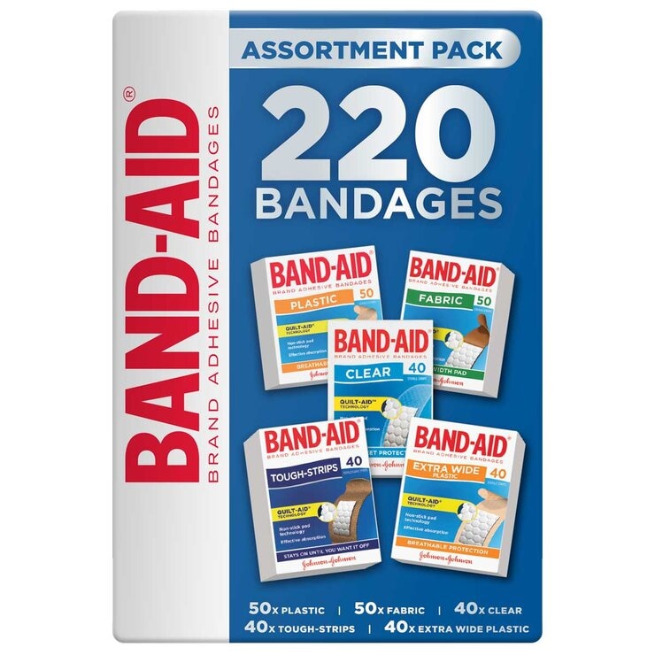 Band-Aid Assortment 220 Pack