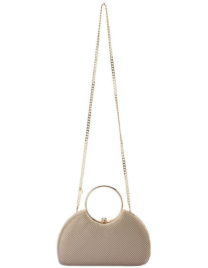 Jamie Clutch Bag in Gold