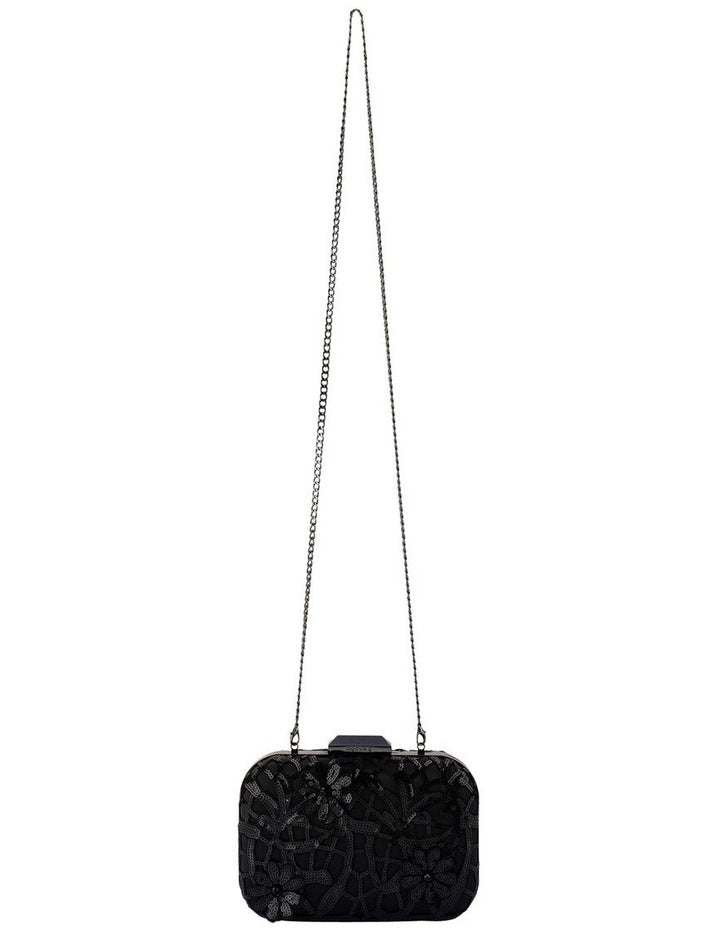 Elena Clutch Bag in Black