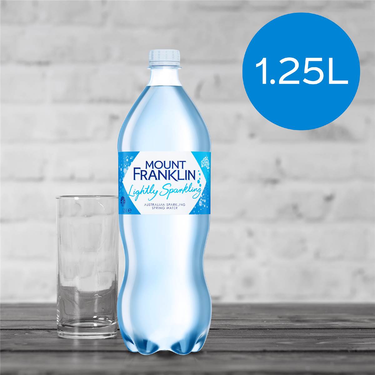Mount Franklin Lightly Sparkling Water Natural Bottle 1.25l