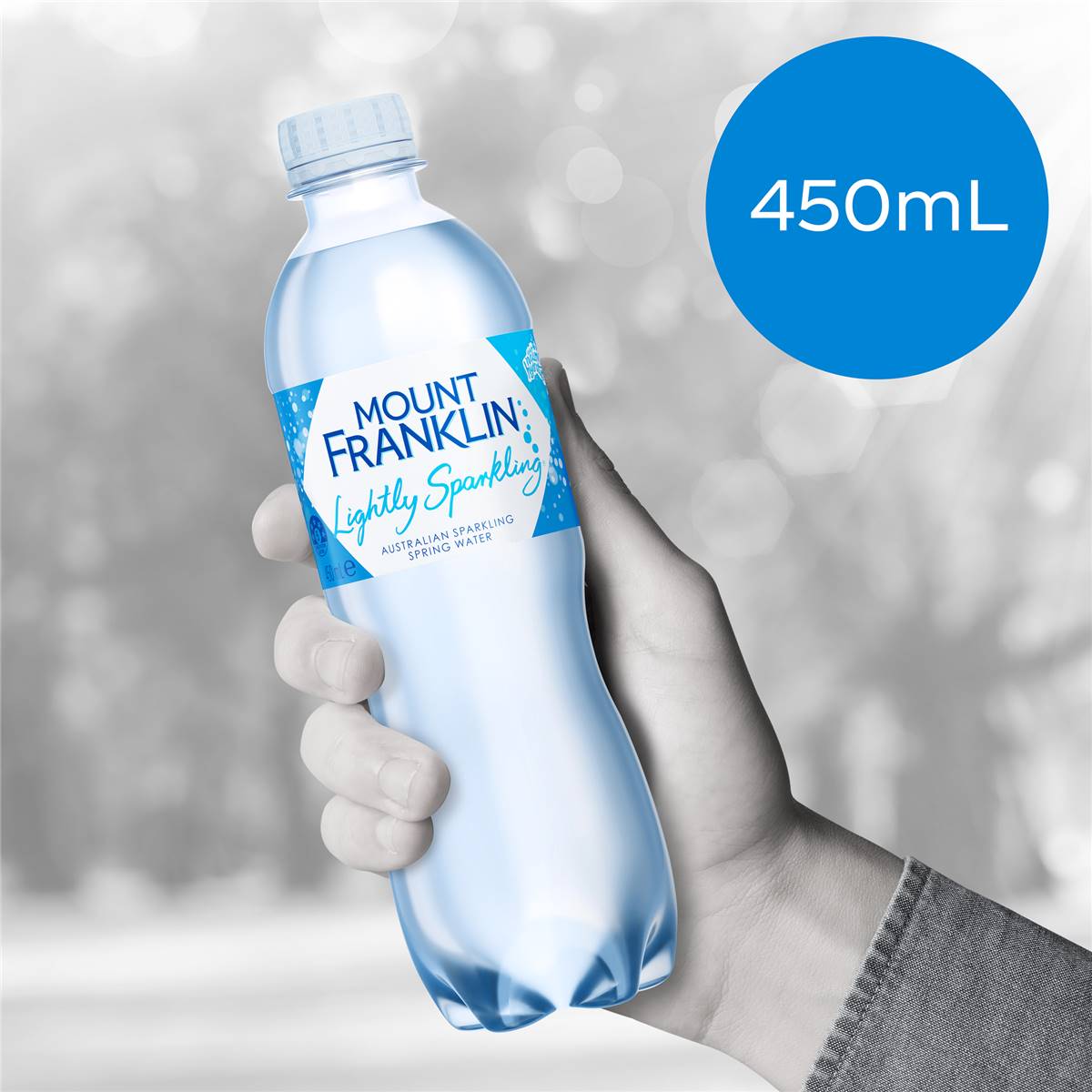 Mount Franklin Lightly Sparkling Water 450ml