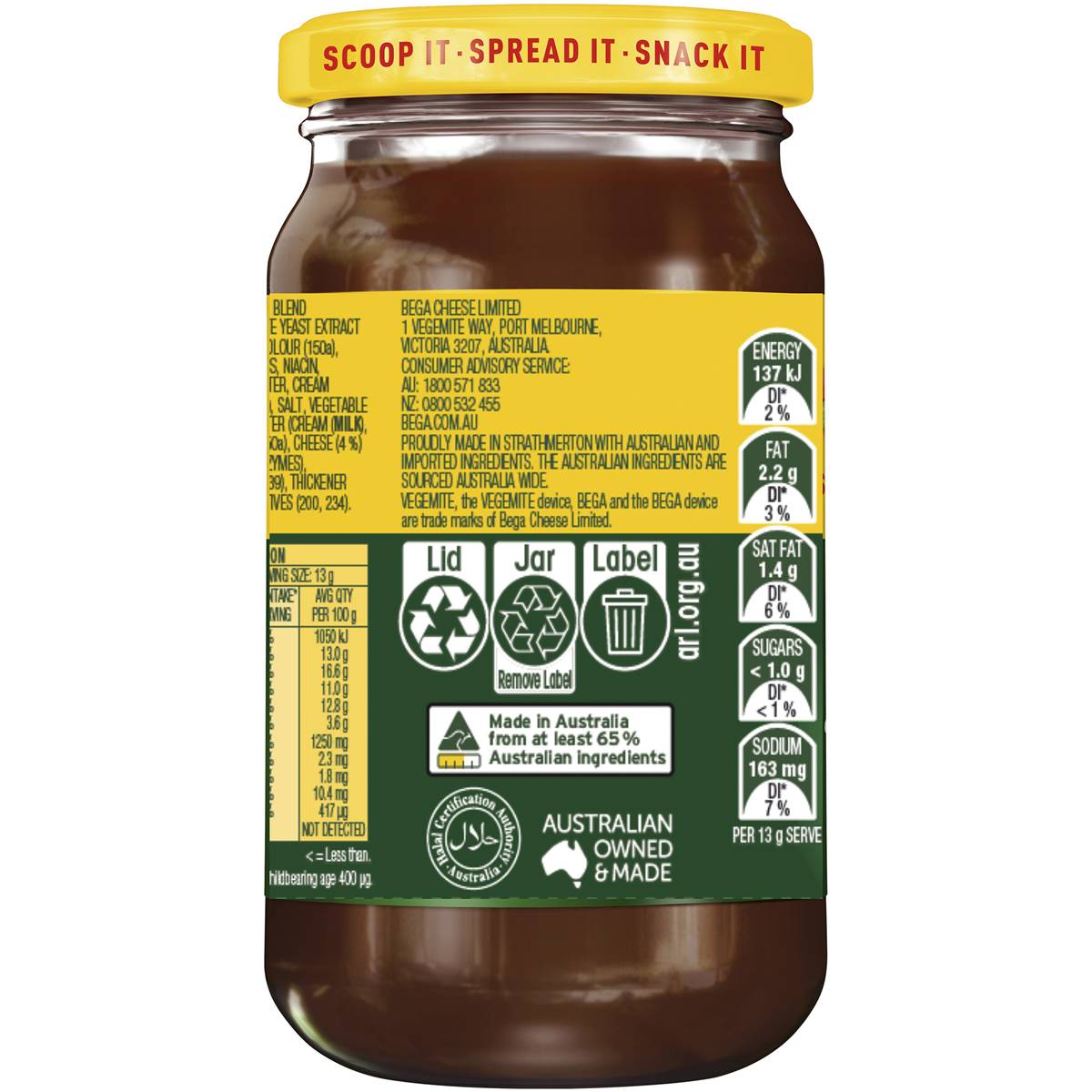 Vegemite Cheesy Bite Spread 270g