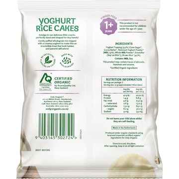 Only Organic Yoghurt Rice Cakes 60g