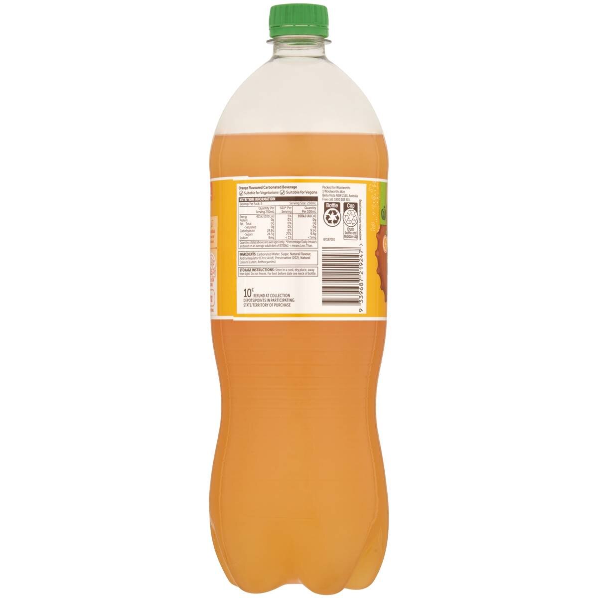 Woolworths Orange Bottle 1.25l