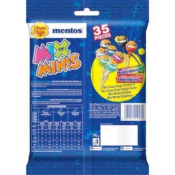 Chupa Chups Mentos Mix of Minis 35 Pieces 290g