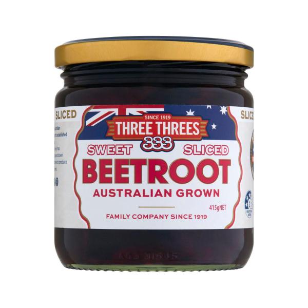 THREE THREE BEETROOT SLICED 415G