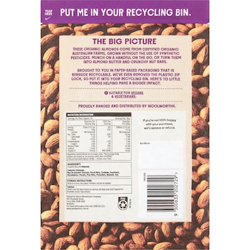 Macro Organic Almonds 500g