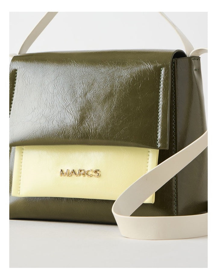 Malaga Crossbody Bag in Olive Combo