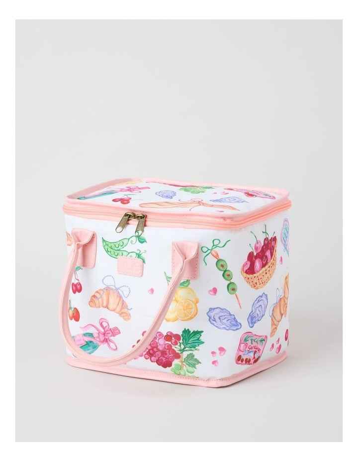 Square Lunch Bag in Foodie Picnic