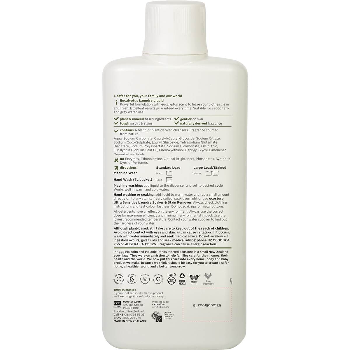 Ecostore Laundry Liquid Eucalyptus 1l