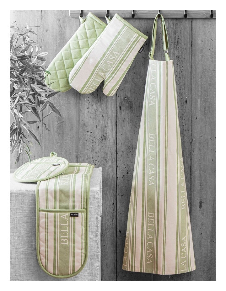 Bella Casa Sage 2pk Oval Potholder