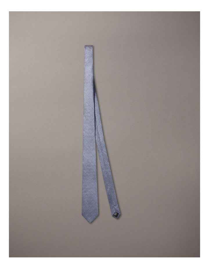 Dobby Silk Tie in Blue