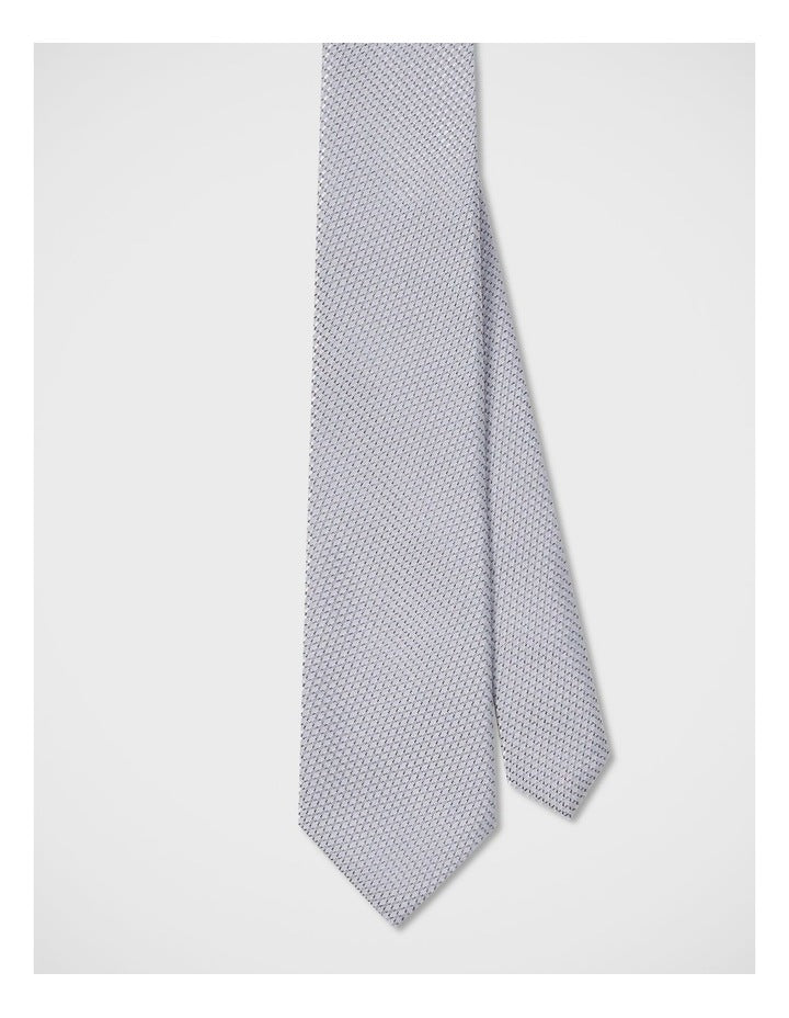 Dobby Textured Tie in Grey