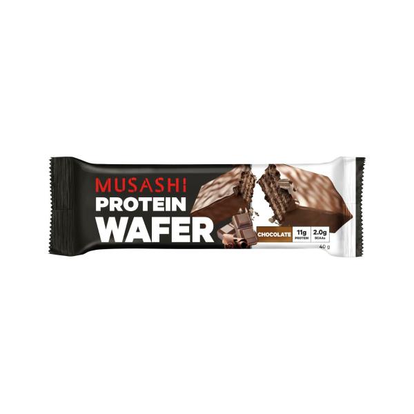 MUSASHI PROTEIN WAFER BAR CHOCOLATE 40G