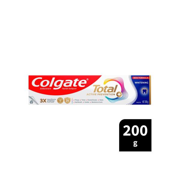 COLGATE TOTAL ACTIVE PREVENTION WHITENING TOOTHPASTE 200G