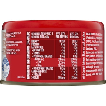Safcol Salmon In Spring Water 95g