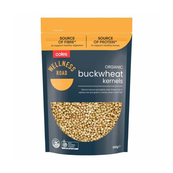WELLNESS ROAD ORGANIC BUCKWHEAT KERNELS:.:500G