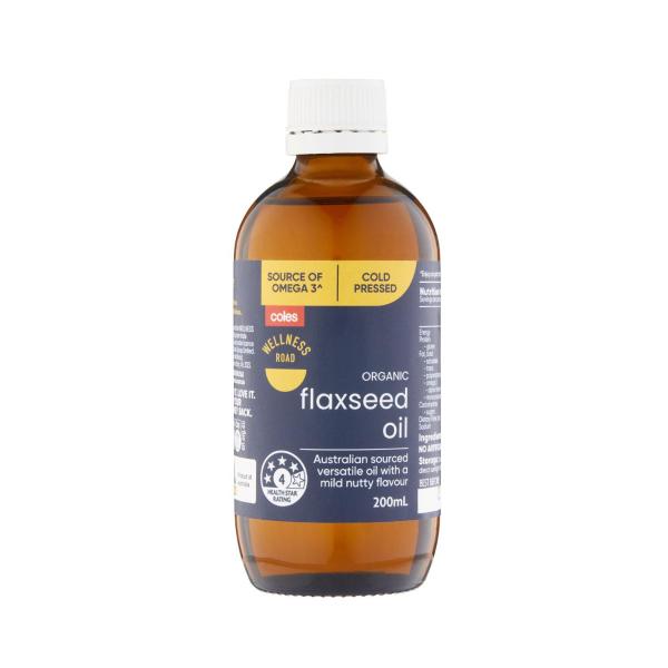 WELLNESS ROAD ORGANIC FLAXSEED OIL:.:200ML