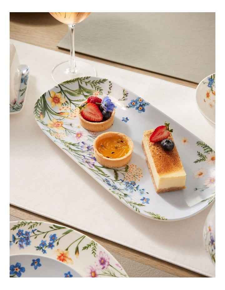 Fluttering Meadow Oblong Platter 33x17.5cm Gift Boxed
