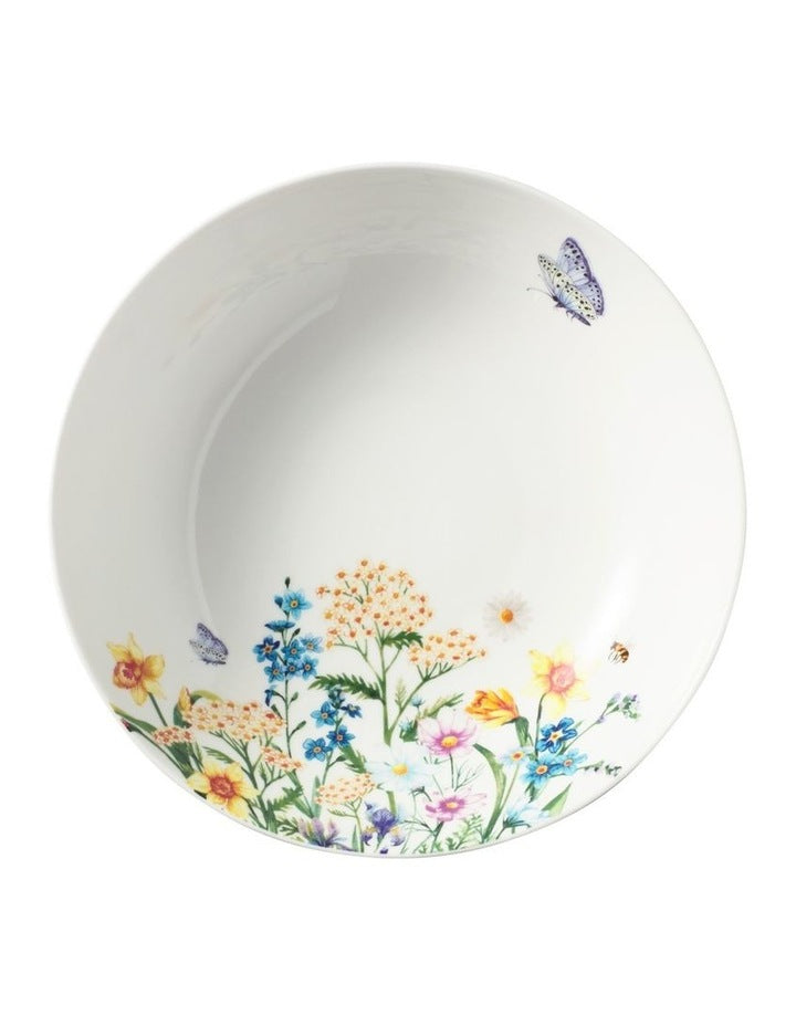 Fluttering Meadow Round Serving Bowl 28x7cm Gift Boxed